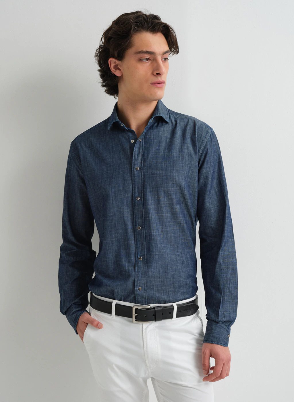 Camisa de Denim Índigo